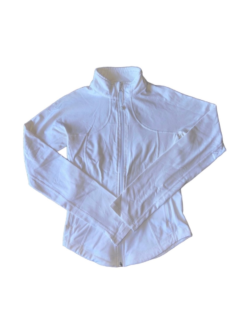 Lululemon White Full-Zip Active Jacket